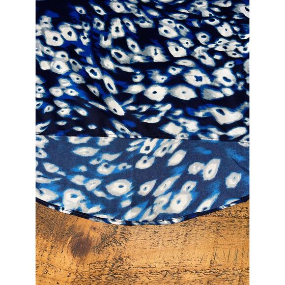 NWT Womens W118 by Walter Baker Blue White Black Abstract Print Tank‎ Blouse S - Picture 7 of 8